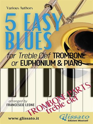 cover image of 5 Easy Blues--Trombone/Euphonium & Piano (treble clef parts)